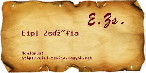 Eipl Zsófia névjegykártya