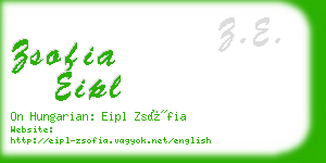 zsofia eipl business card